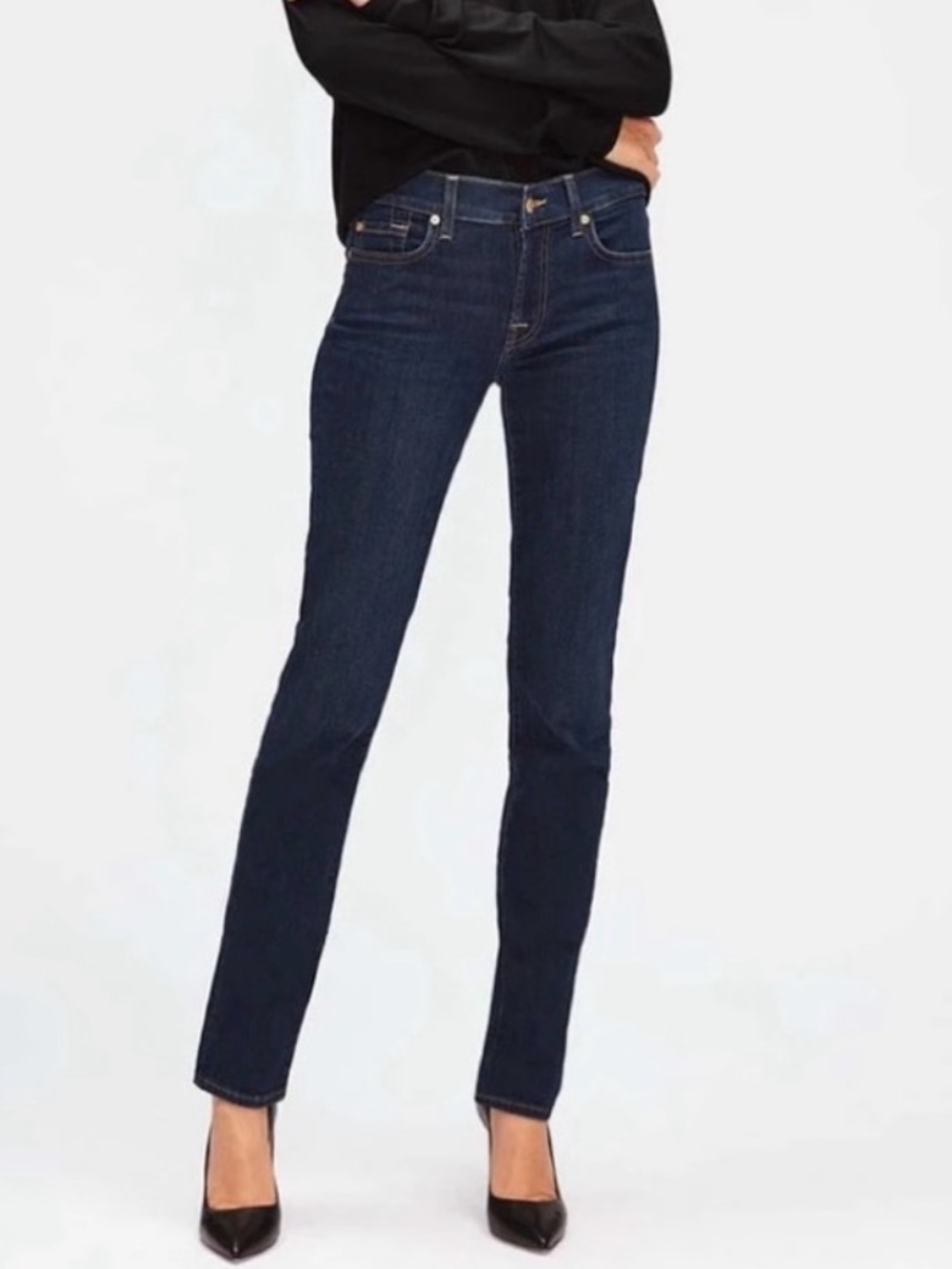 7 For All Mankind Roxanne Slim Straight Jeans